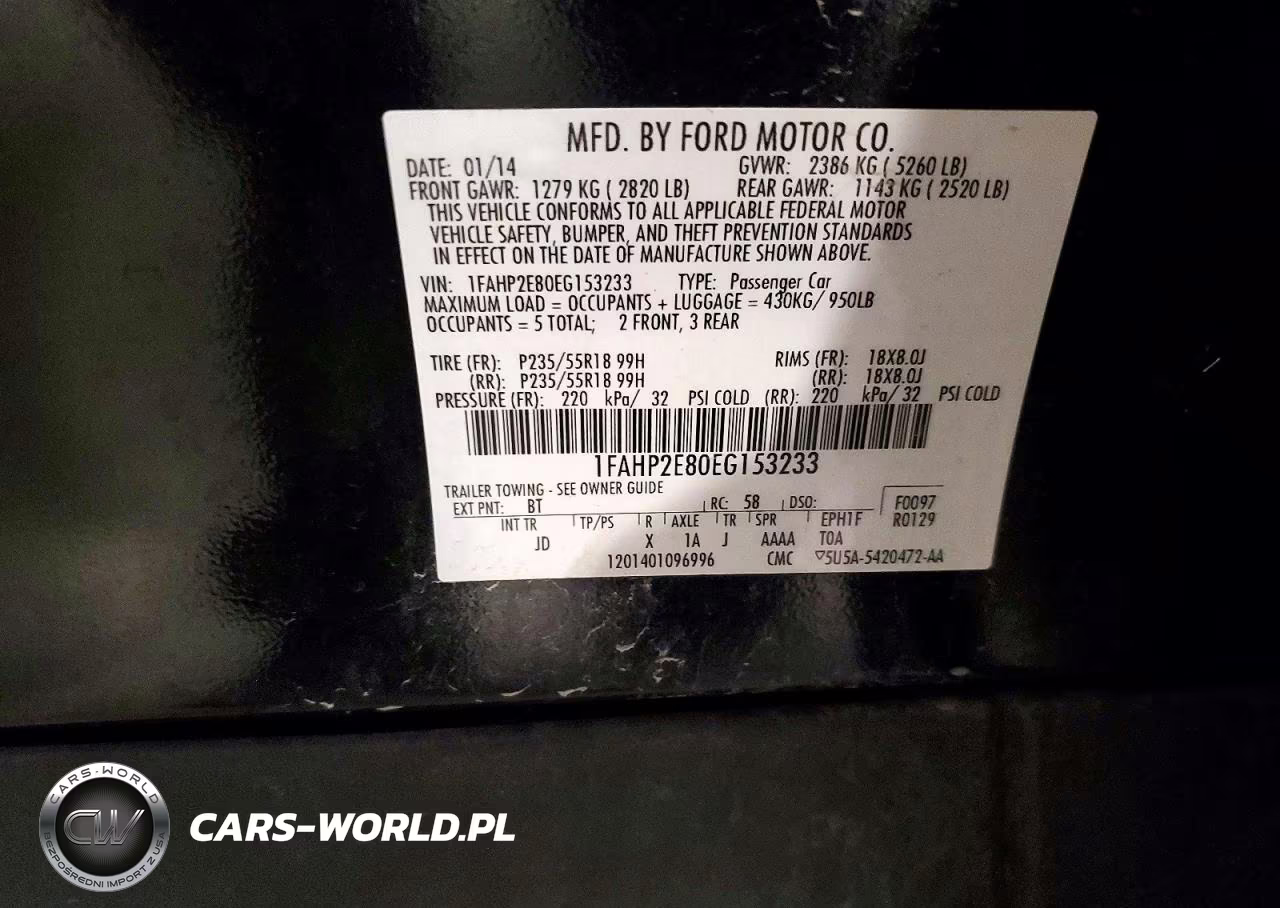 2014 Ford Taurus Sel VIN:1FAHP2E80EG153233 - 12