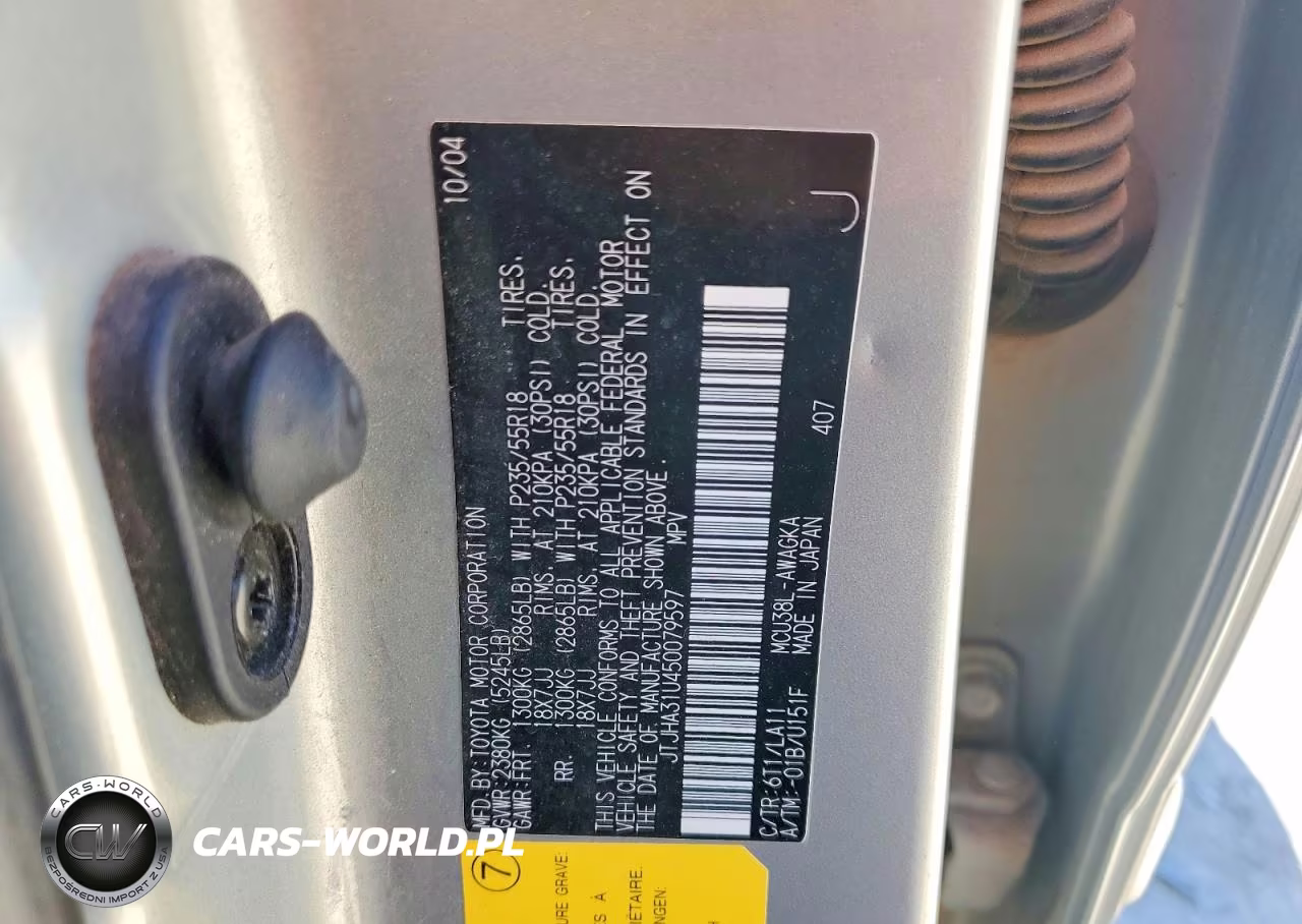 2005 Lexus Rx 330 VIN:JTJHA31U450079597 - 12