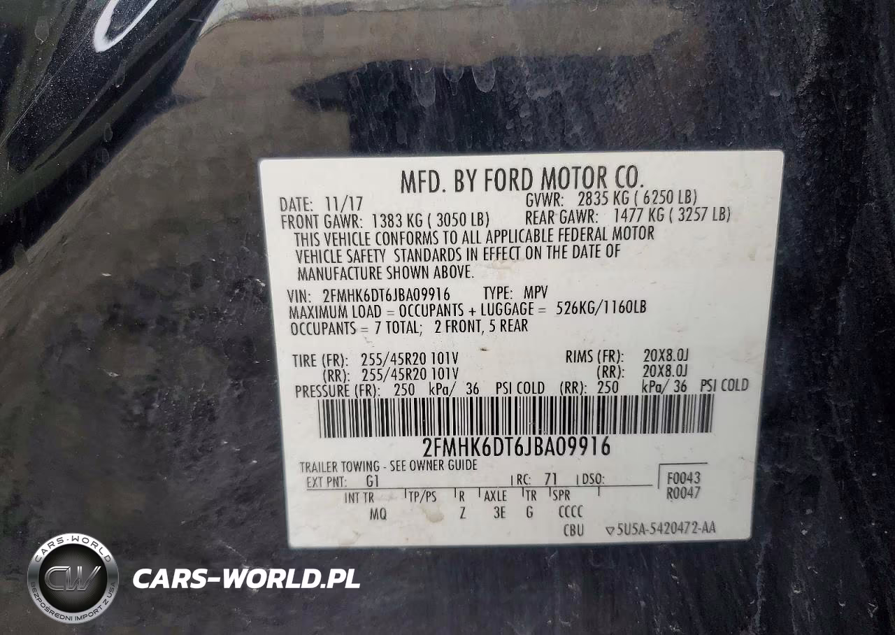 2018 Ford Flex Limited VIN:2FMHK6DT6JBA09916 - 12