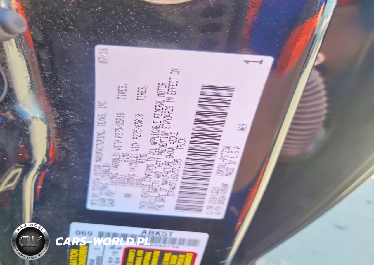 2016 Toyota Tundra 1794 Edition VIN:5TFAW5F16GX571395 - 12