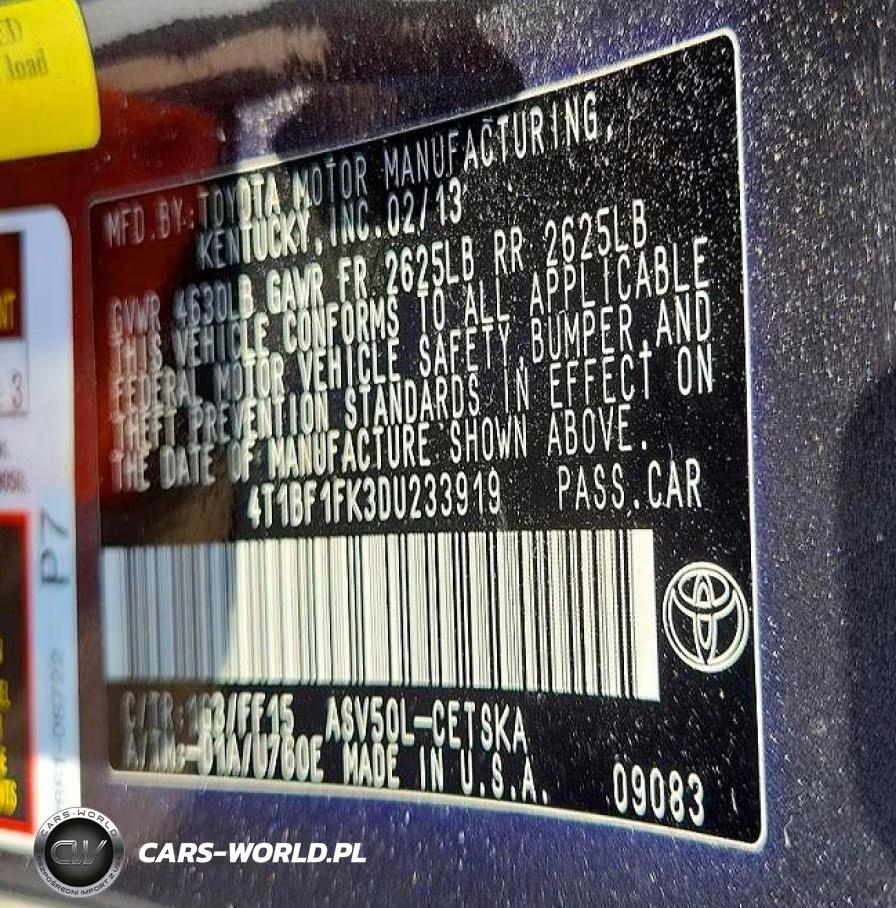 2013 Toyota Camry Se VIN:4T1BF1FK3DU233919 - 12