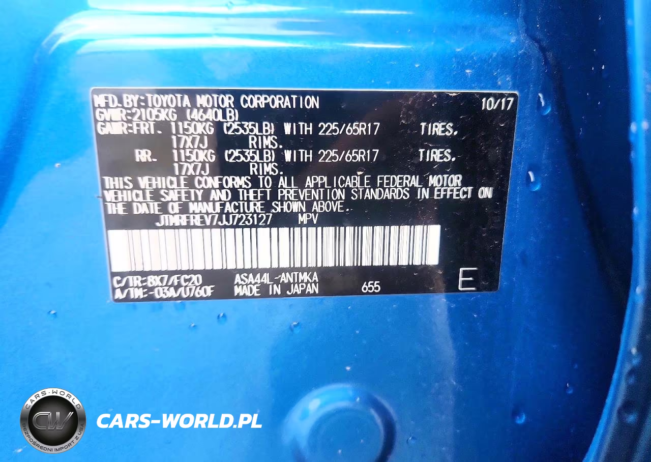 2018 Toyota Rav4 Xle VIN:JTMRFREV7JJ723127 - 12