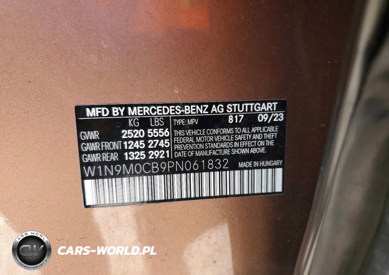 2023 Mercedes-Benz Eqb 250+ VIN:W1N9M0CB9PN061832 - 13