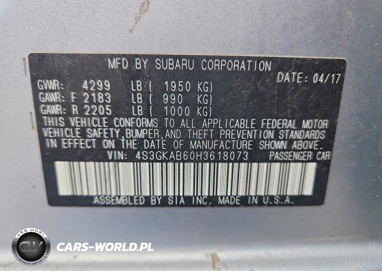 2017 Subaru Impreza Premium VIN:4S3GKAB60H3618073 - 12