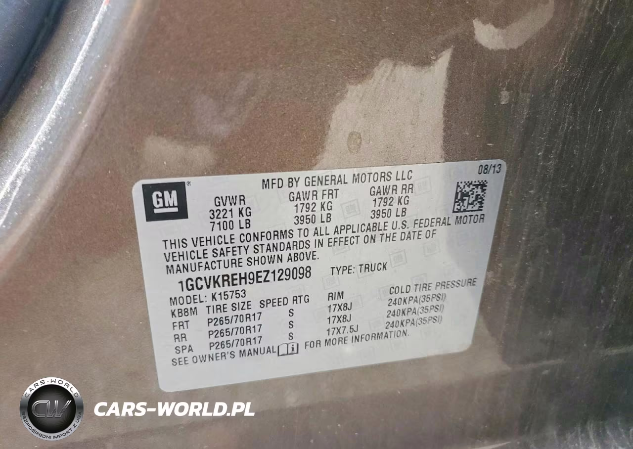 2014 Chevrolet Silverado K1500 Lt VIN:1GCVKREH9EZ129098 - 12