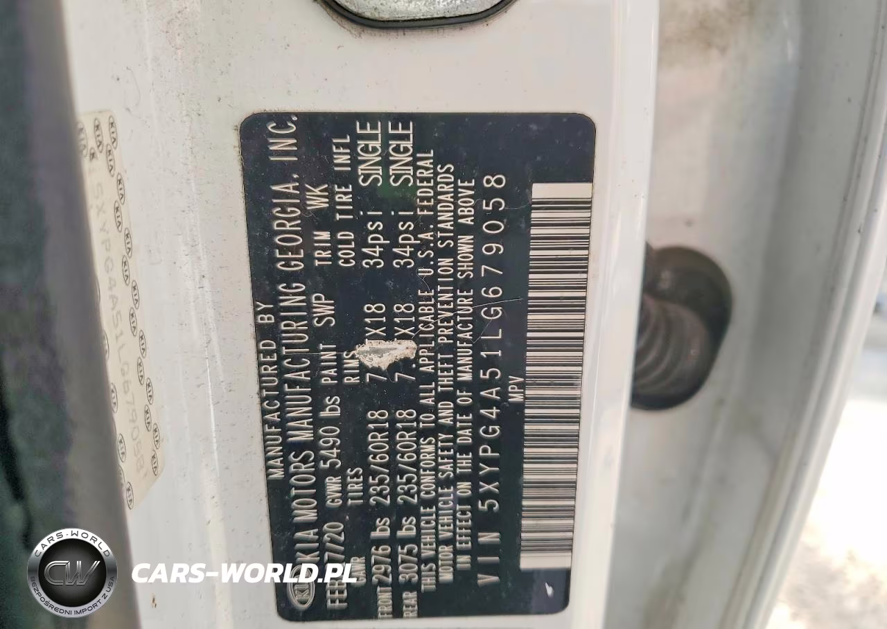 2020 Kia Sorento S VIN:5XYPG4A51LG679058 - 13