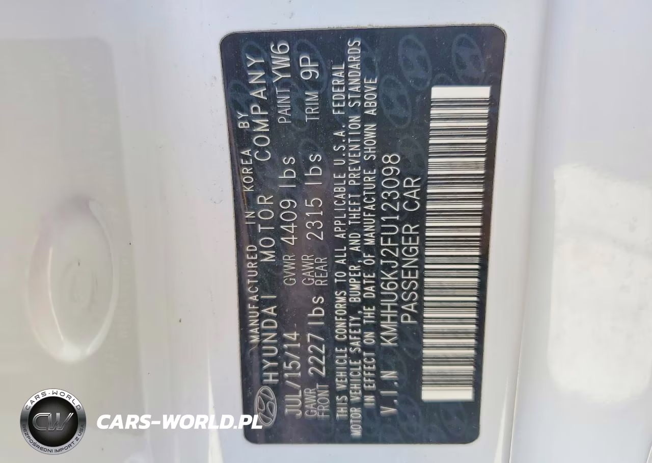 2015 Hyundai Genesis Coupe 3.8 VIN:KMHHU6KJ2FU123098 - 12