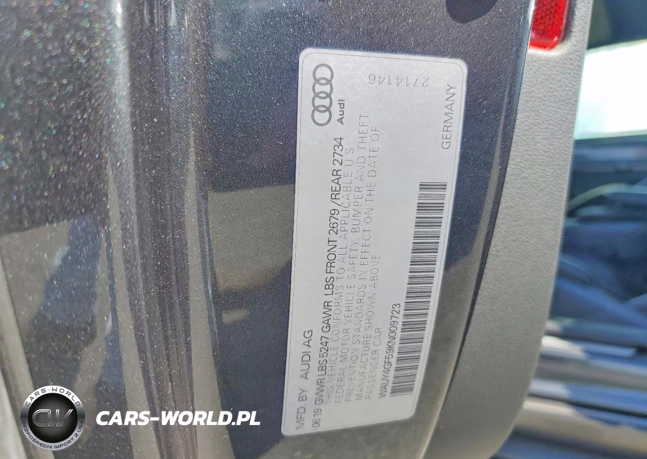 2019 Audi S5 Premium Plus VIN:WAUY4GF59KN009723 - 13