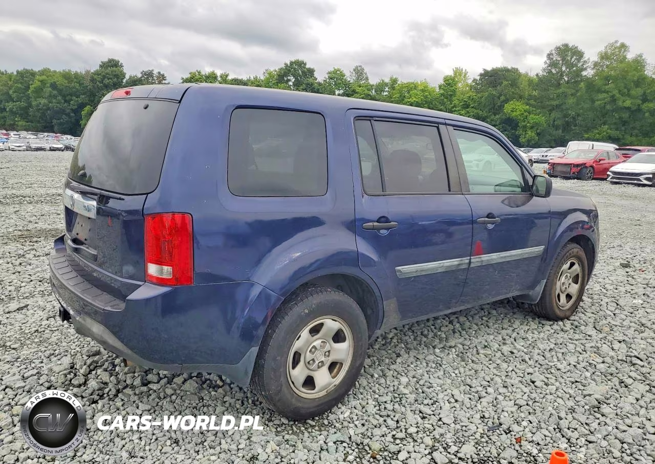 2014 Honda Pilot Lx VIN:5FNYF3H21EB020274 - 3