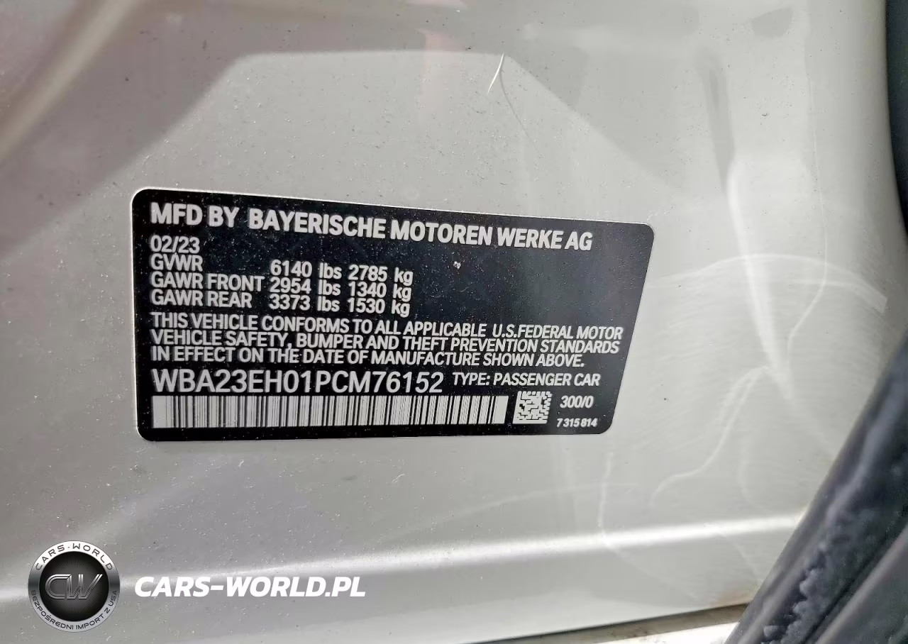 2023 BMW 740 I VIN:WBA23EH01PCM76152 - 12