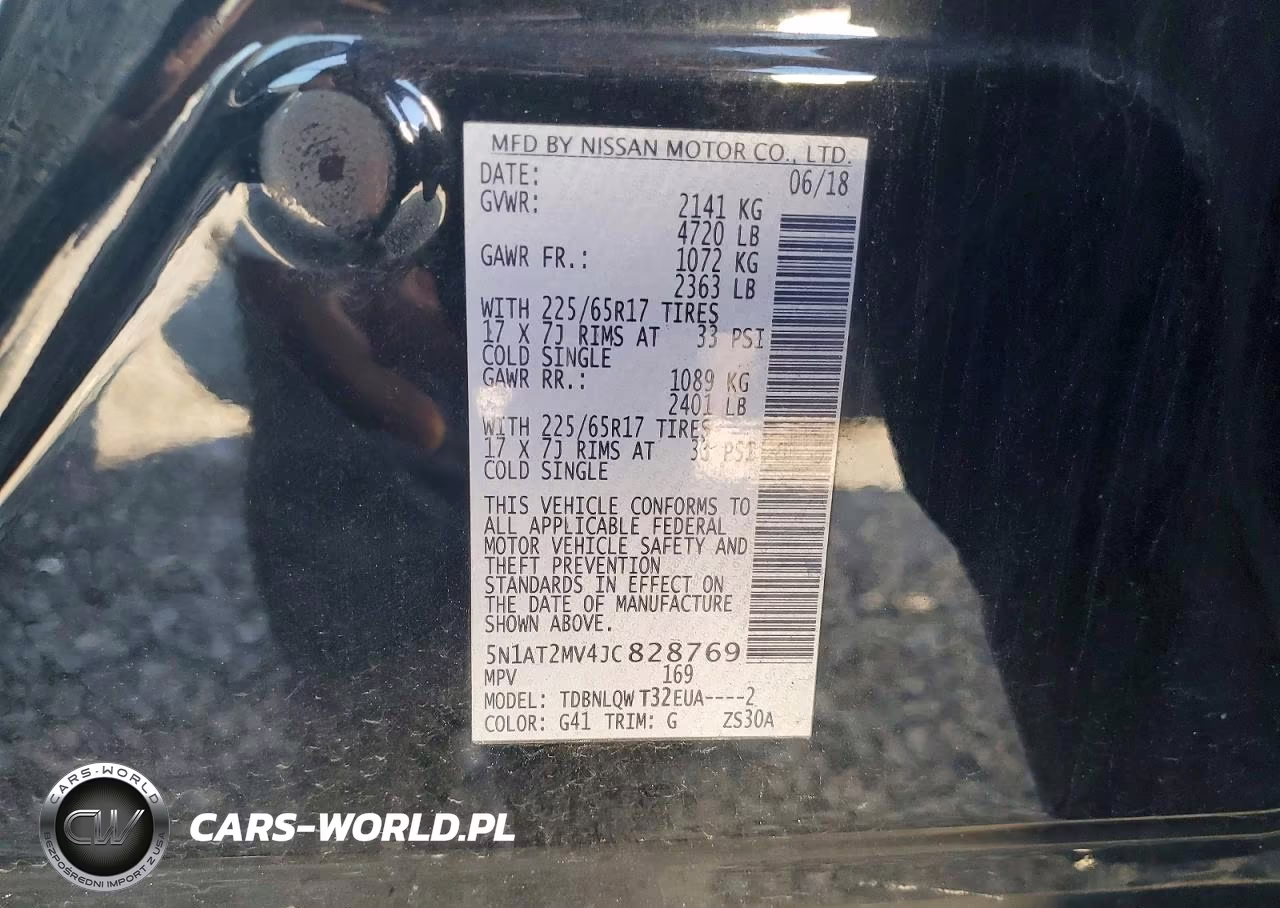 2018 Nissan Rogue Sv VIN:5N1AT2MV4JC828769 - 13