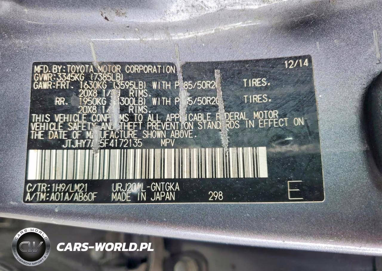 2015 Lexus Lx 570 VIN:JTJHY7AX5F4172135 - 13