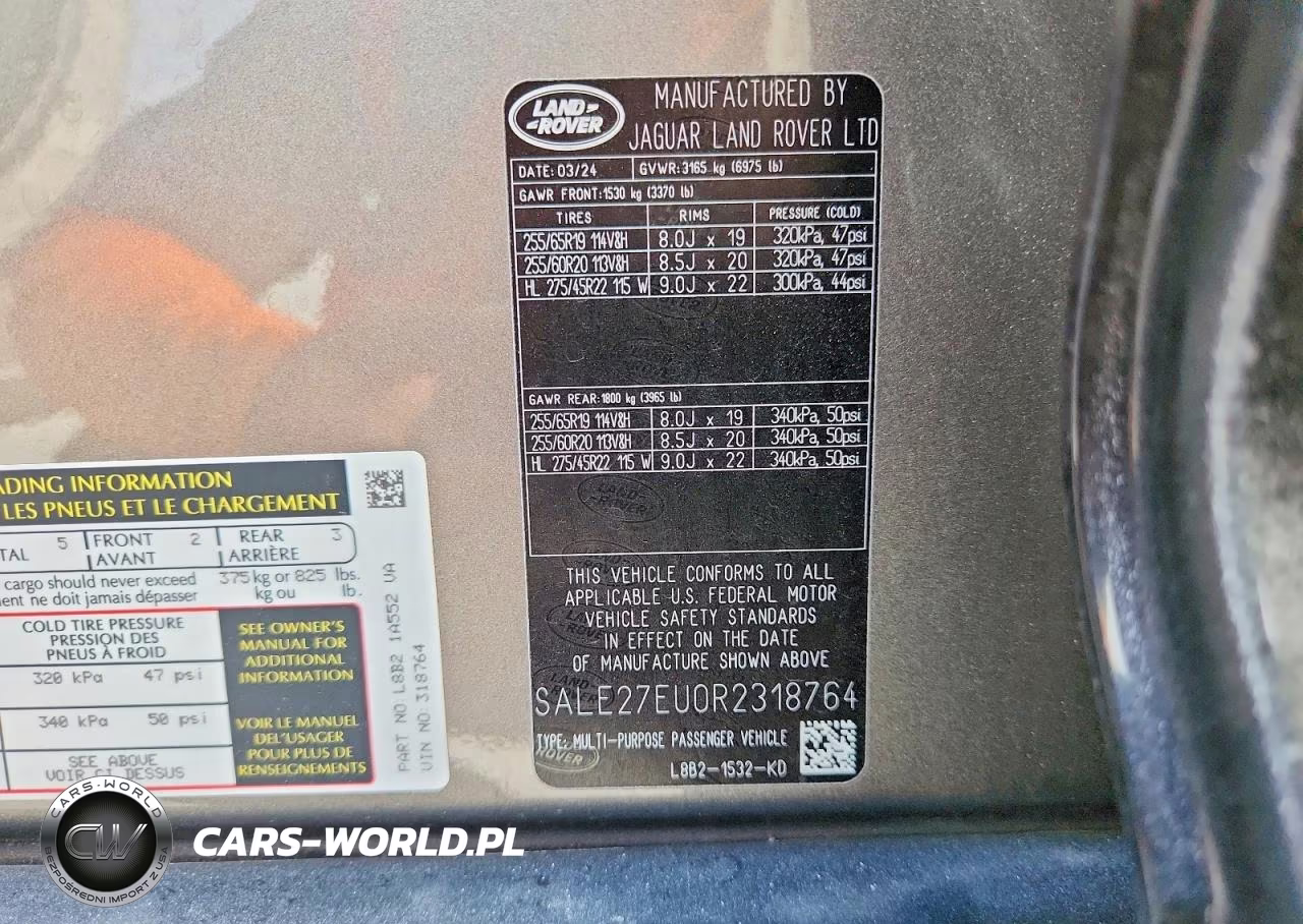 2024 Land Rover Defender 110 X-Dynamic Se VIN:SALE27EU0R2318764 - 14