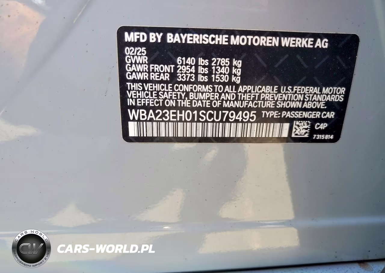 2025 BMW 740 I VIN:WBA23EH01SCU79495 - 12