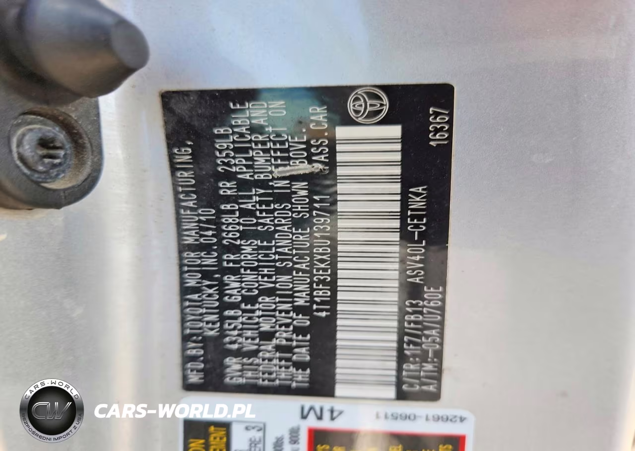 2011 Toyota Camry Le VIN:4T1BF3EKXBU139711 - 12