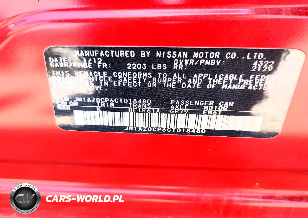 2012 Nissan Leaf Sv VIN:JN1AZ0CP6CT018480 - 12
