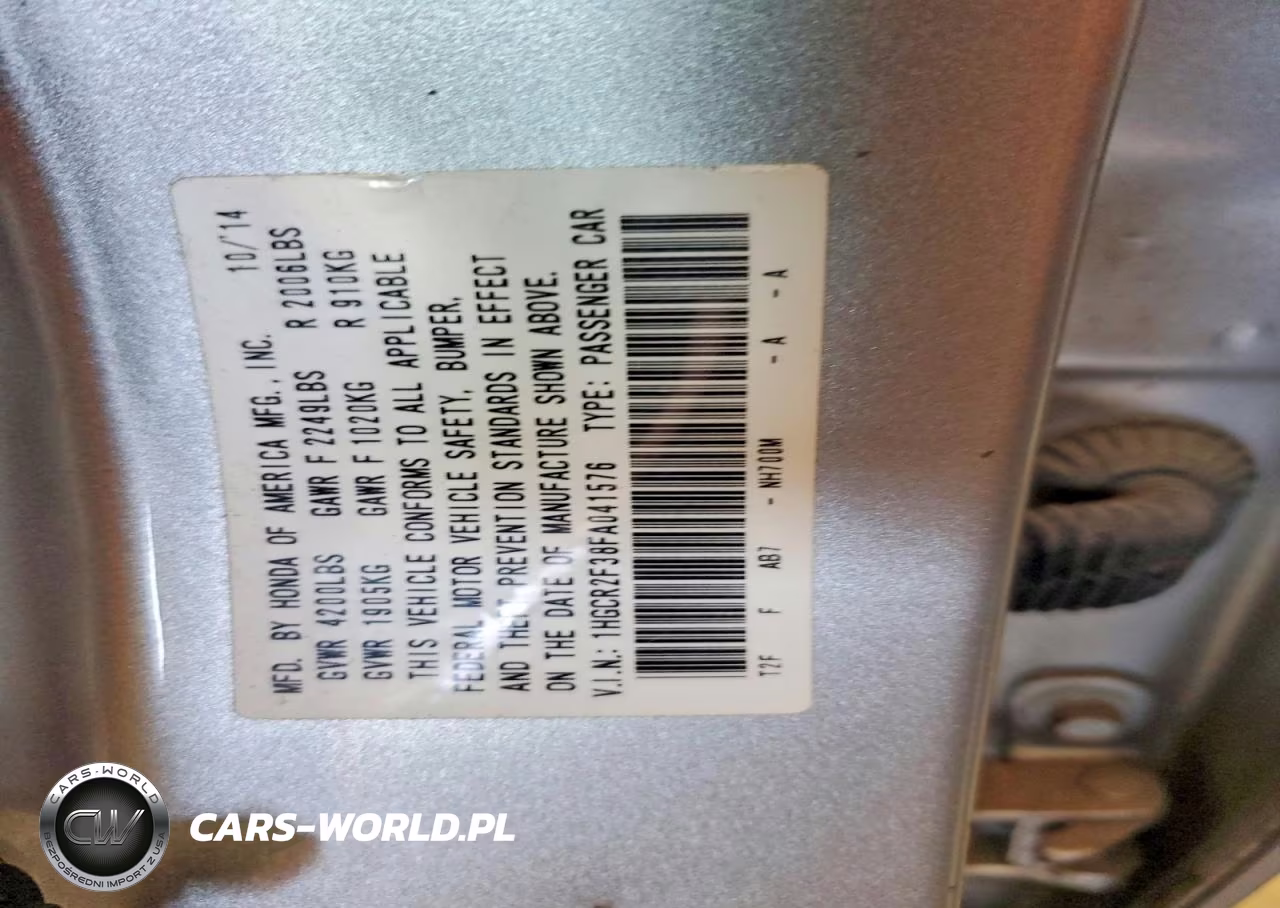 2015 Honda Accord Lx VIN:1HGCR2F38FA041576 - 13