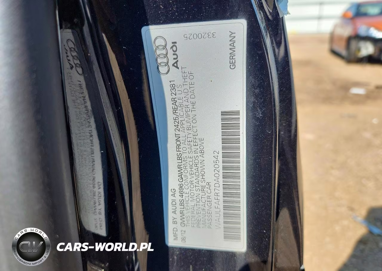 2013 Audi A5 Premium Plus VIN:WAULFAFR7DA020542 - 12
