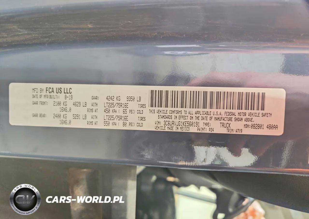 2019 Ram Promaster 3500 Delivery Van VIN:3C6URVJG1KE560191 - 14