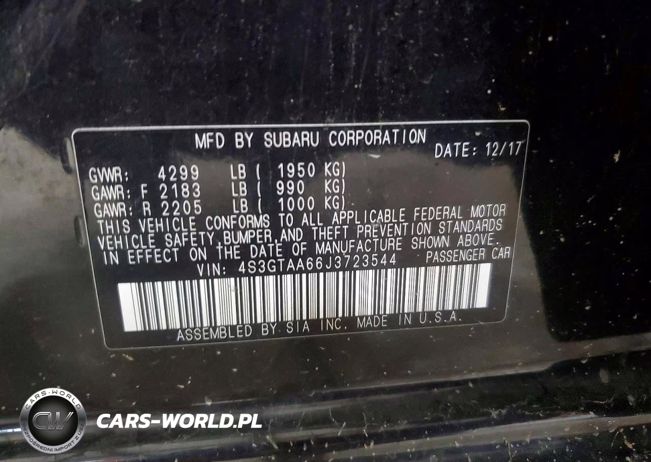 2018 Subaru Impreza VIN:4S3GTAA66J3723544 - 14