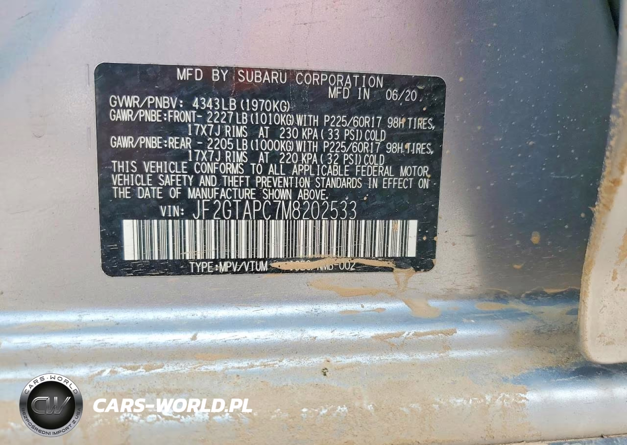 2021 Subaru Crosstrek Premium VIN:JF2GTAPC7M8202533 - 12