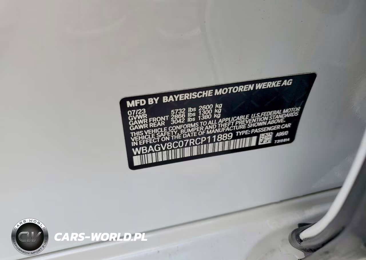 2024 BMW M850Xi VIN:WBAGV8C07RCP11889 - 12