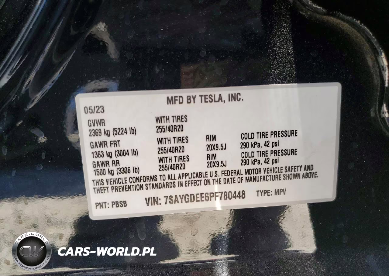 2023 Tesla Model Y VIN:7SAYGDEE6PF780448 - 13