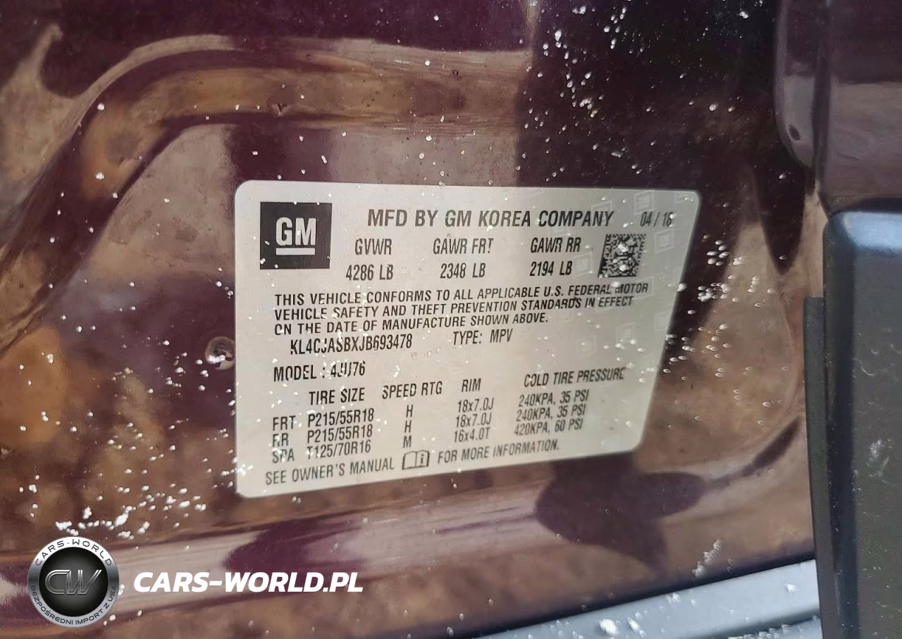 2018 Buick Encore Preferred VIN:KL4CJASBXJB693478 - 12