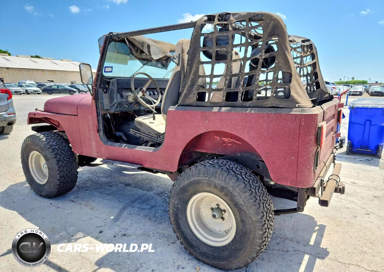 1987 Jeep Wrangler VIN:2BCCV81J1HB537878 - 2