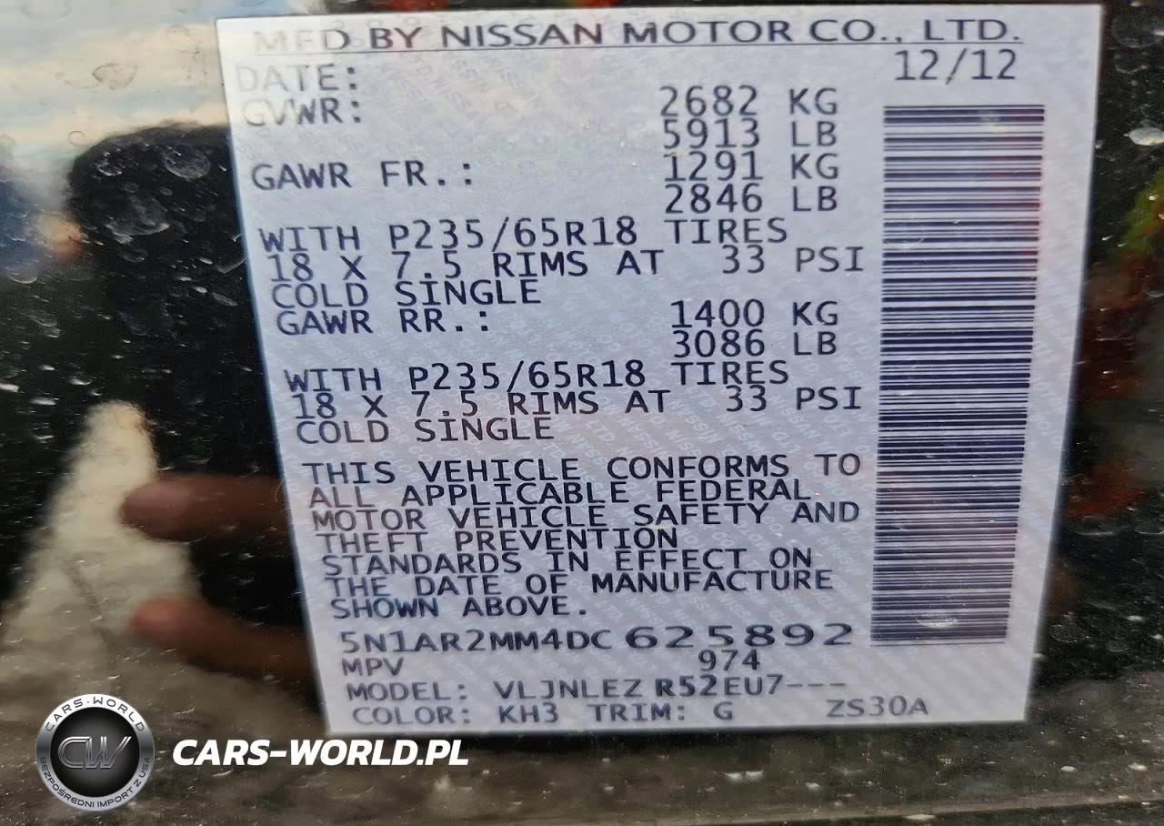 2013 Nissan Pathfinder S VIN:5N1AR2MM4DC625892 - 12
