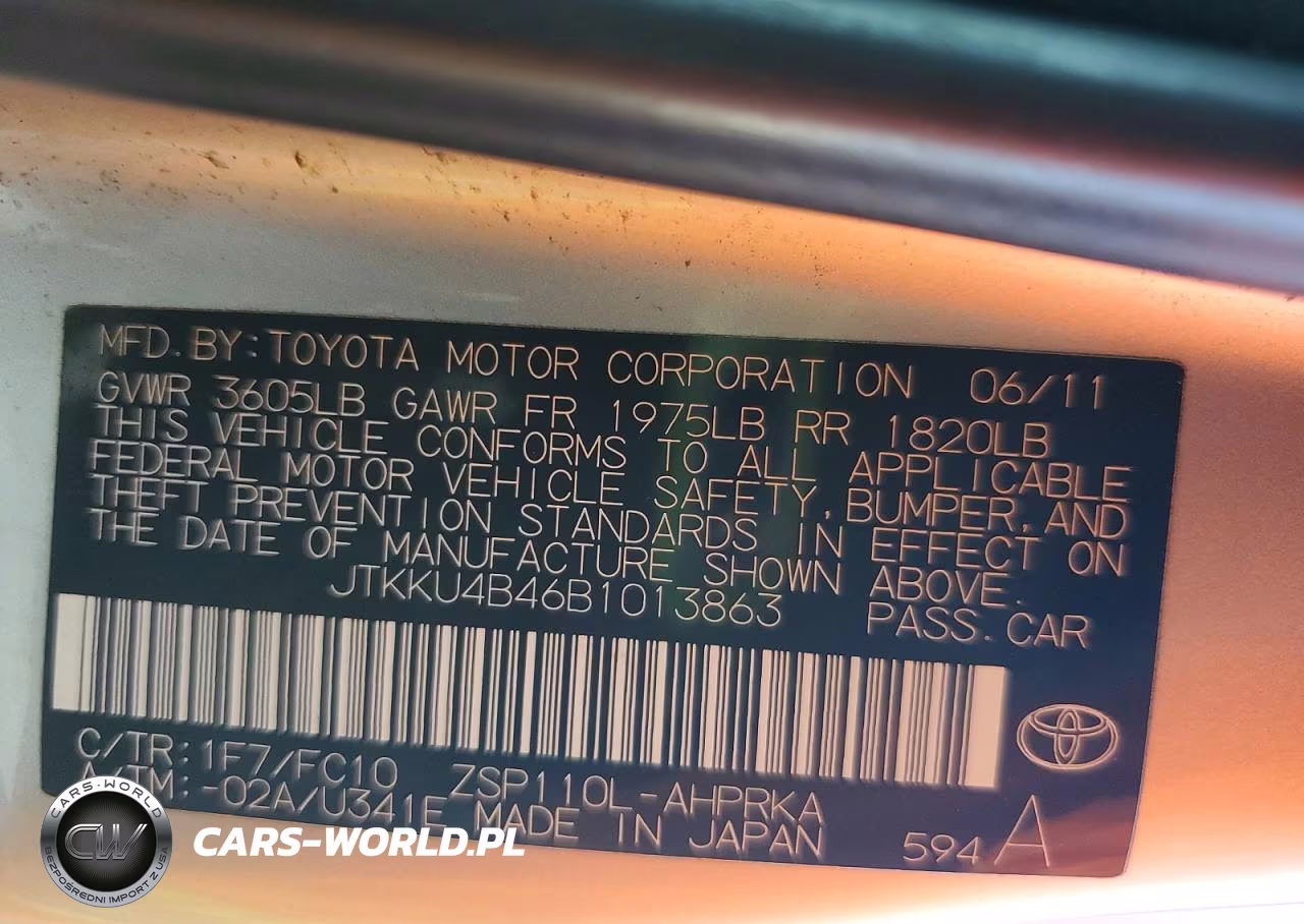 2011 Scion Xd Base VIN:JTKKU4B46B1013863 - 14