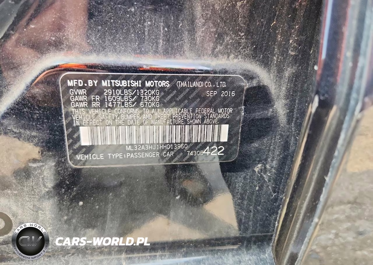 2017 Mitsubishi Mirage Es VIN:ML32A3HJ1HH013960 - 12