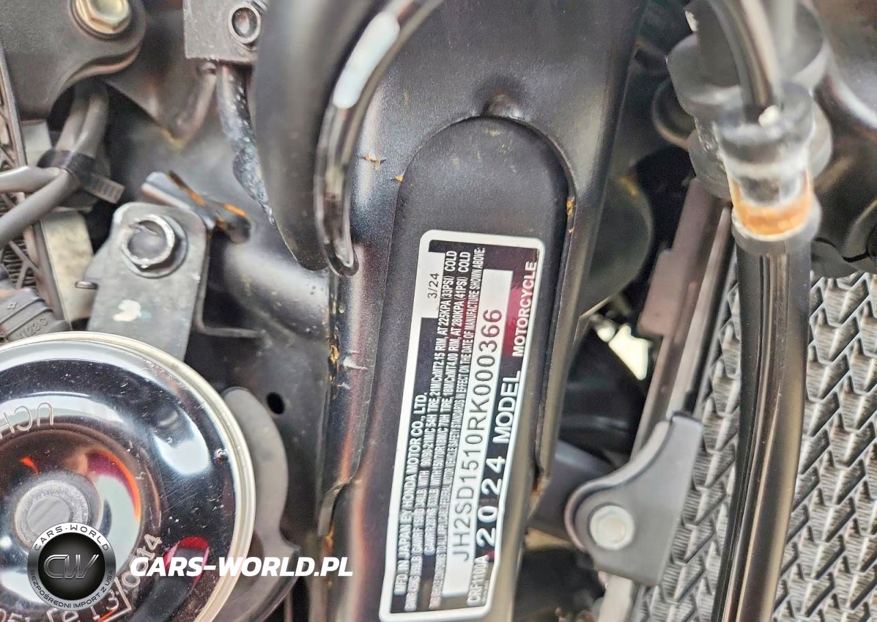 2024 Honda Crf1000 A VIN:JH2SD1510RK000366 - 9