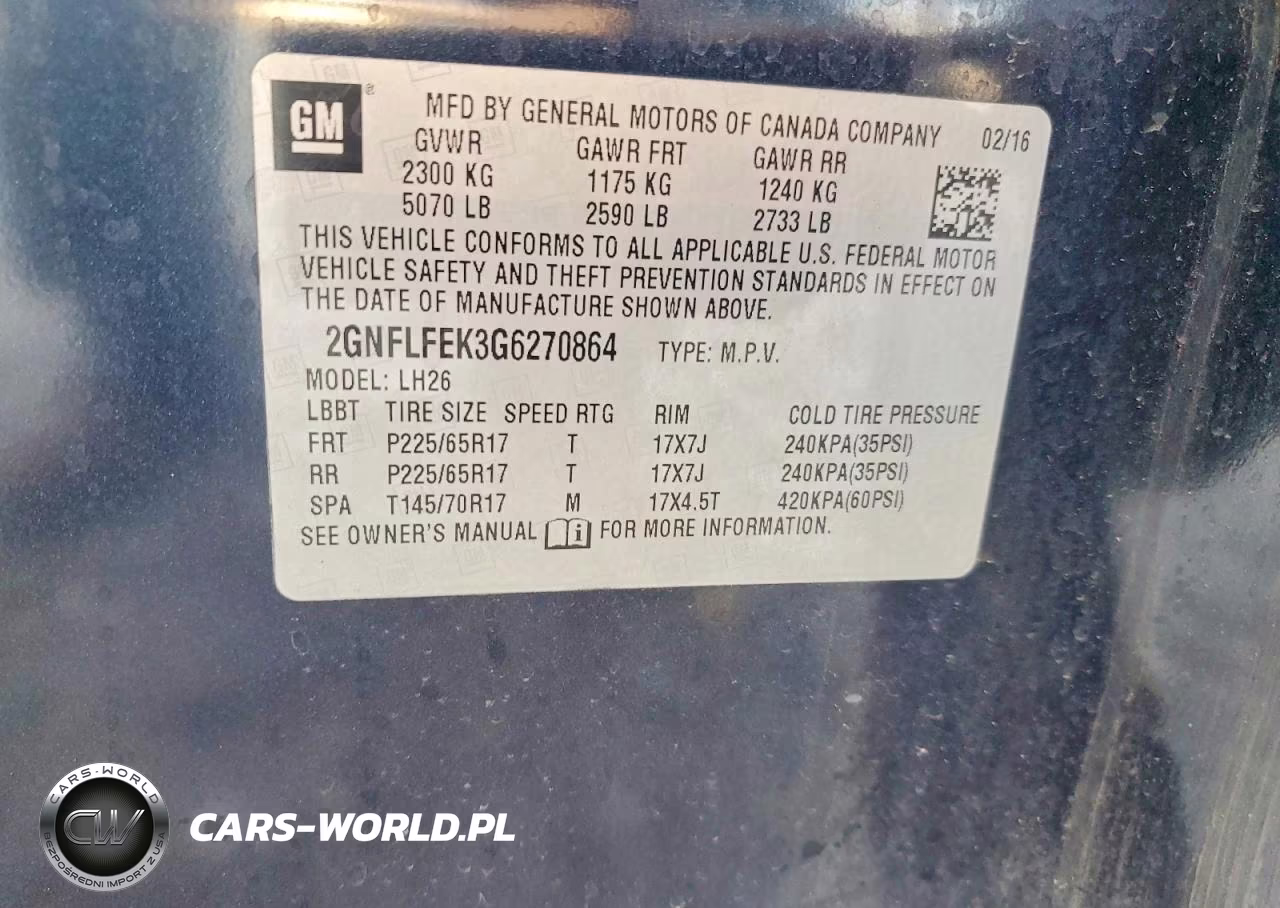 2016 Chevrolet Equinox Lt VIN:2GNFLFEK3G6270864 - 13