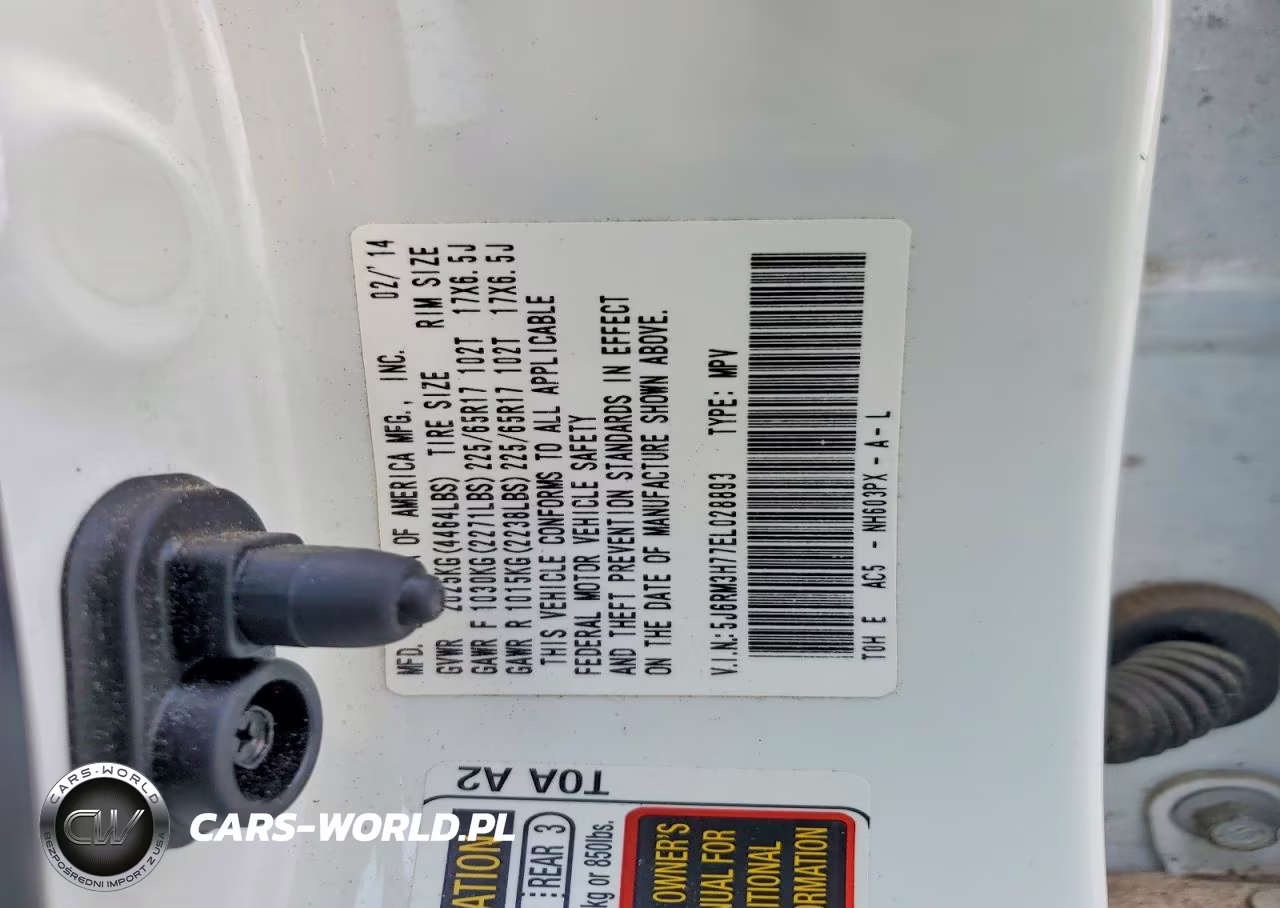 2014 Honda Cr-V Exl VIN:5J6RM3H77EL028893 - 13