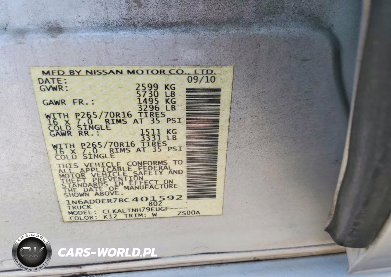 2011 Nissan Frontier S VIN:1N6AD0ER7BC401592 - 13