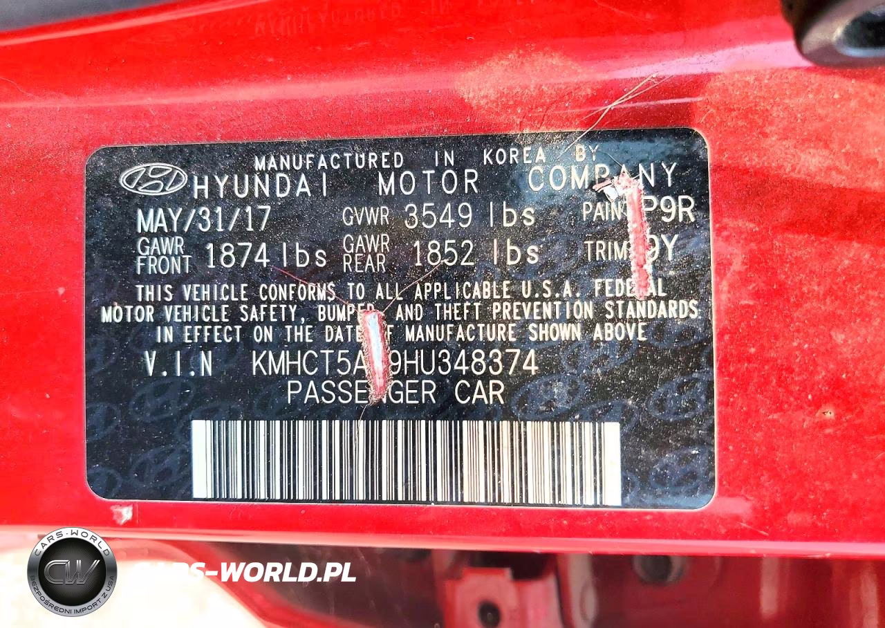 2017 Hyundai Accent Se VIN:KMHCT5AE9HU348374 - 12
