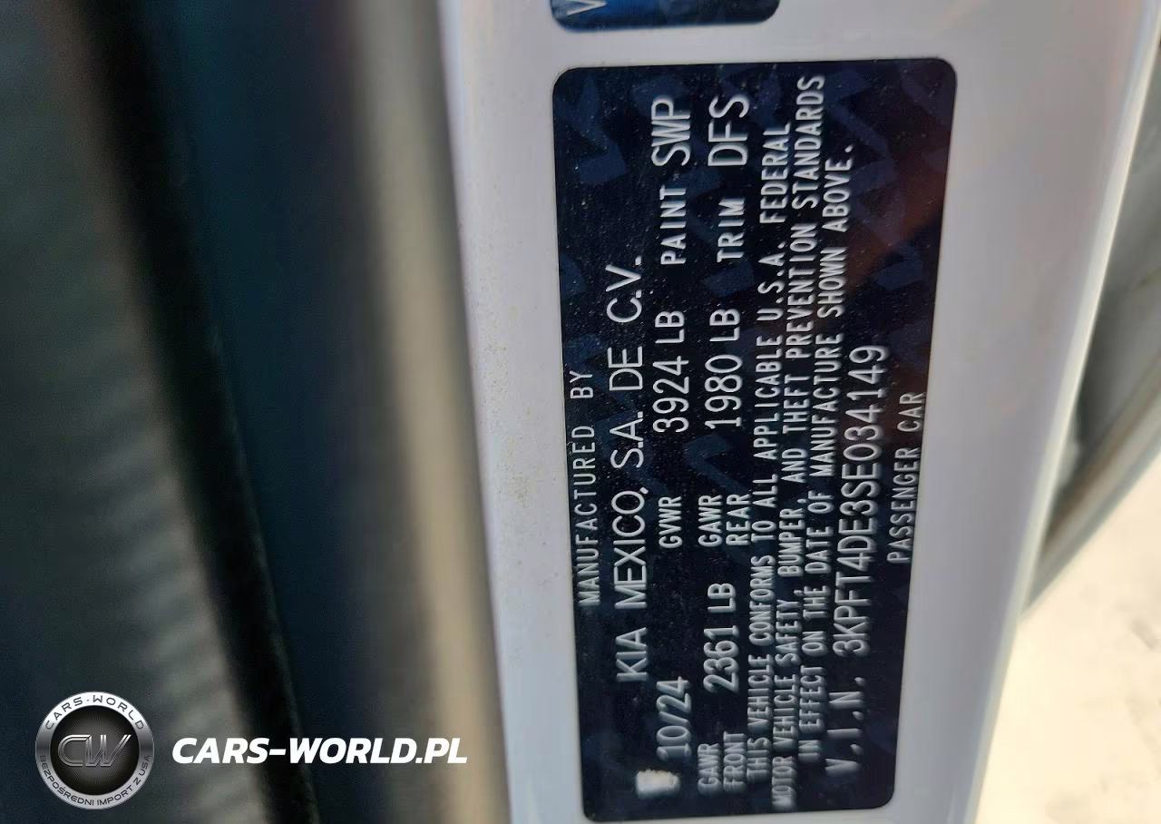 2025 Kia K4 Lxs VIN:3KPFT4DE3SE034149 - 13