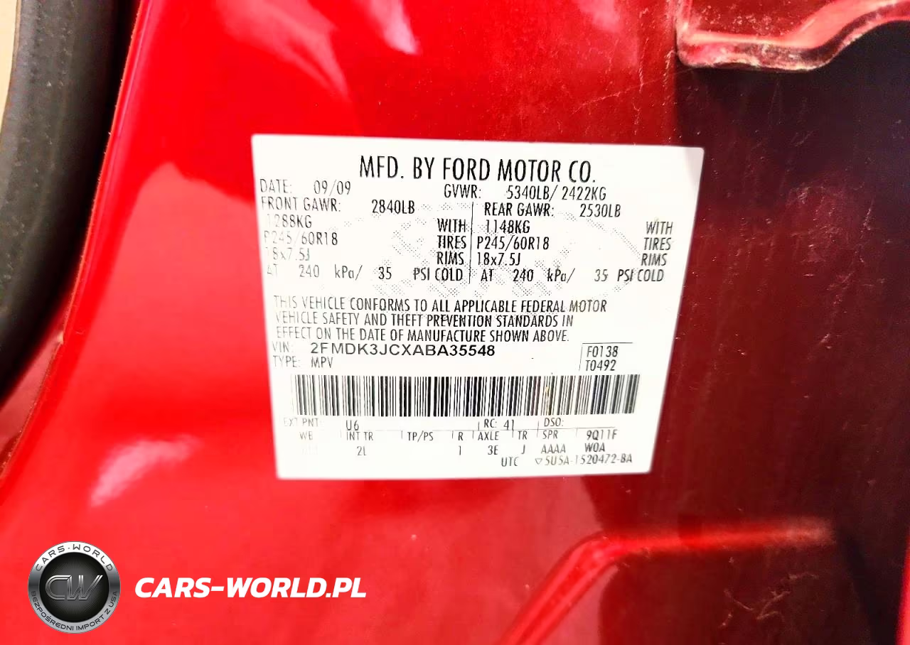 2010 Ford Edge Sel VIN:2FMDK3JCXABA35548 - 13