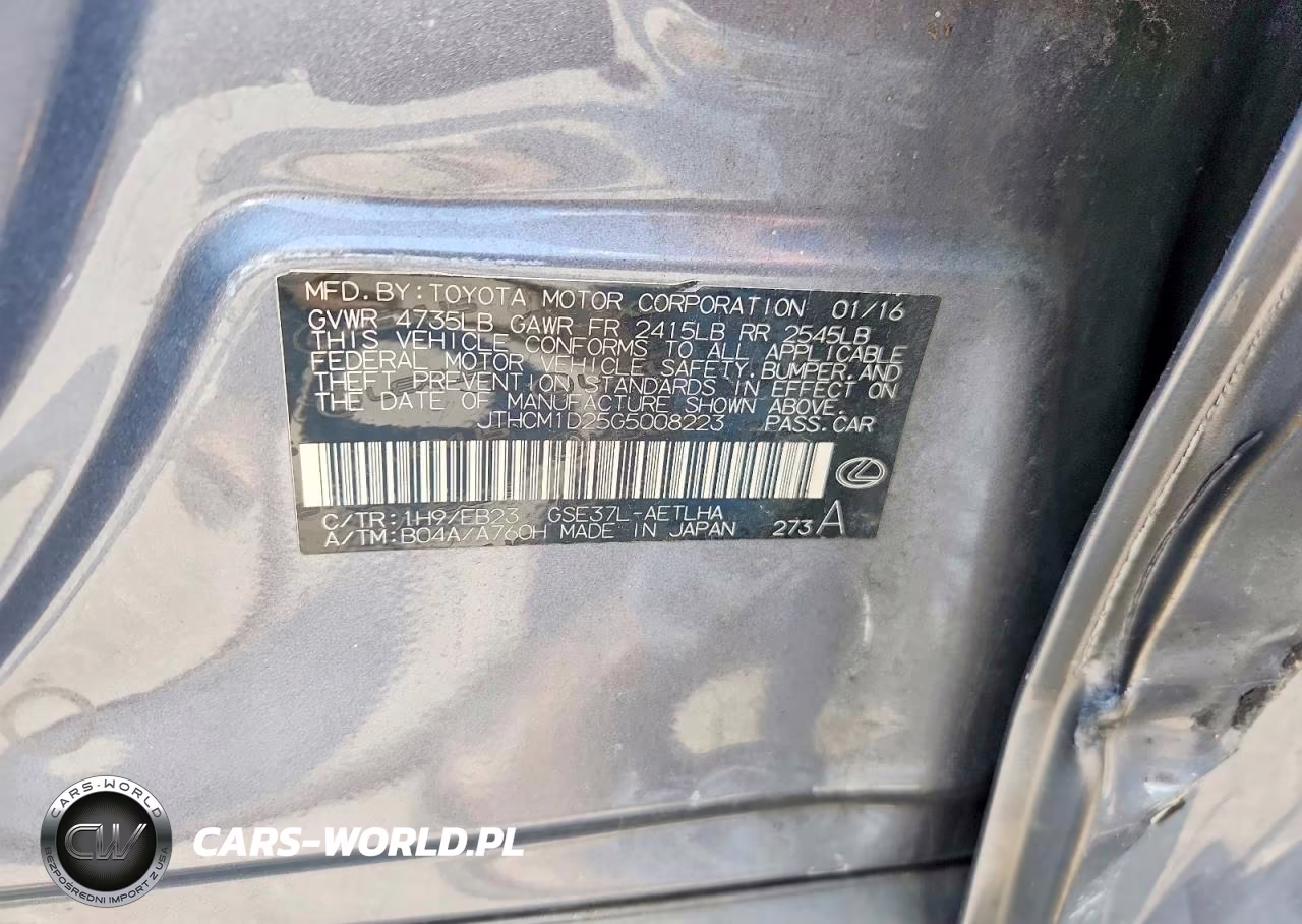 2016 Lexus Is 300 VIN:JTHCM1D25G5008223 - 12