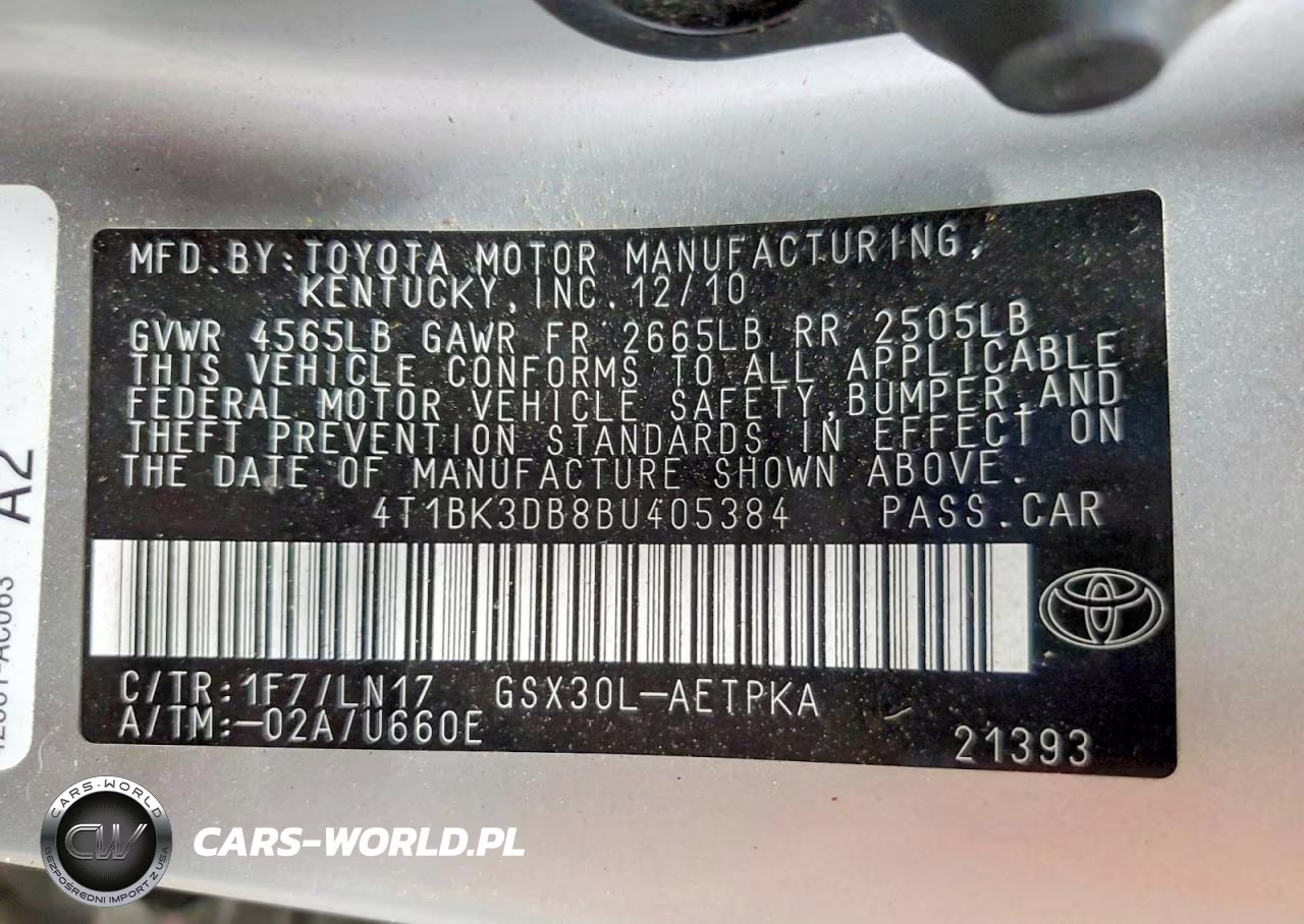2011 Toyota Avalon Limited VIN:4T1BK3DB8BU405384 - 13