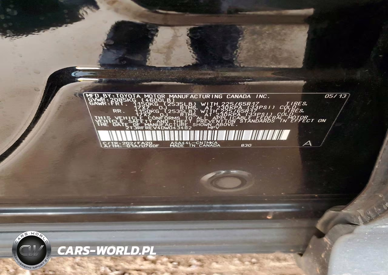 2013 Toyota Rav4 Xle VIN:2T3RFREV4DW043482 - 12