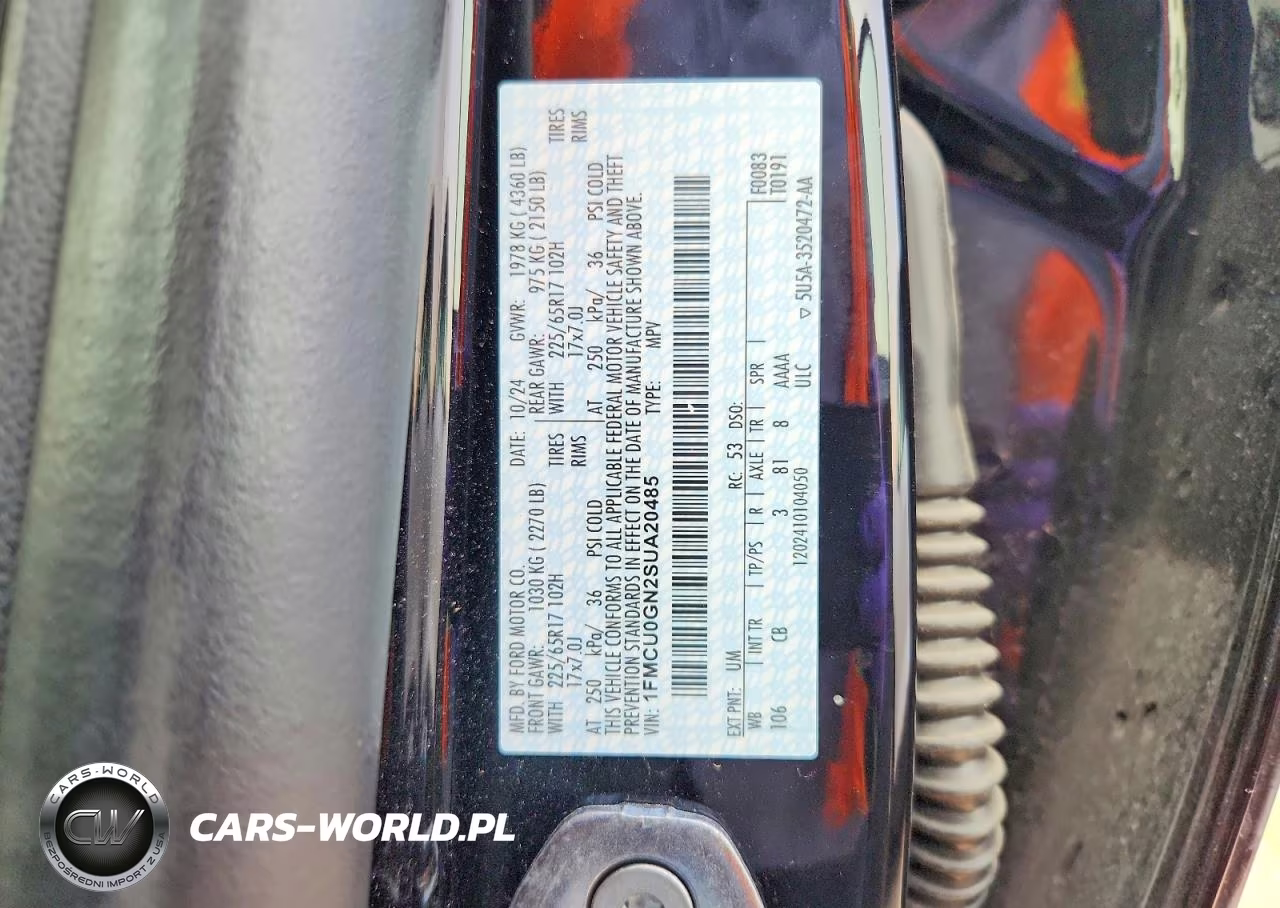 2025 Ford Escape Active VIN:1FMCU0GN2SUA20485 - 13