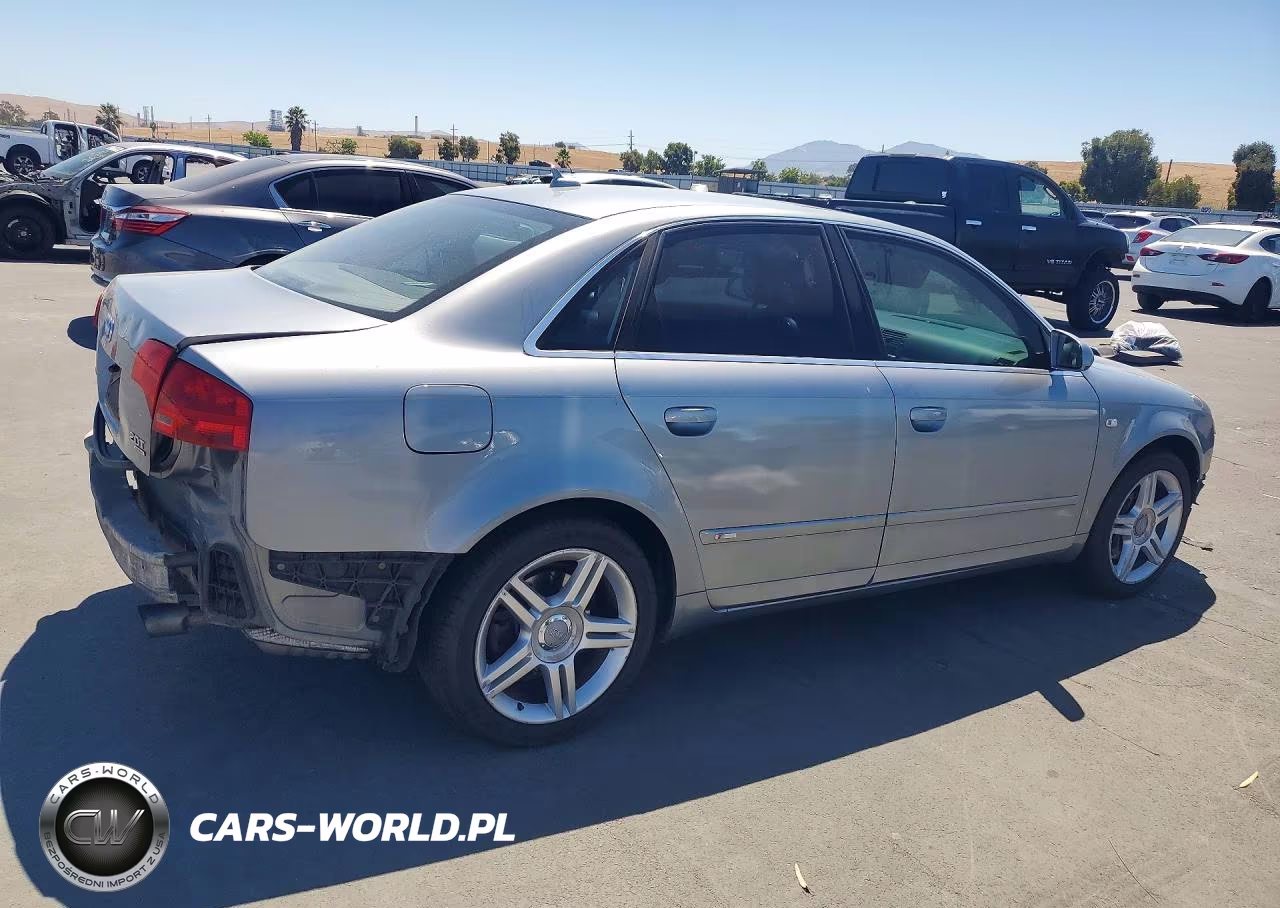 2007 Audi A4 2.0T Quattro VIN:WAUDF78E27A060839 - 3