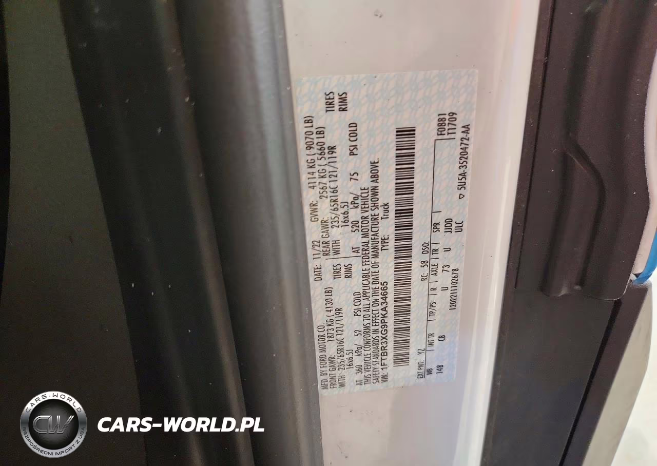 2023 Ford Transit T-250 VIN:1FTBR3XG9PKA34665 - 12