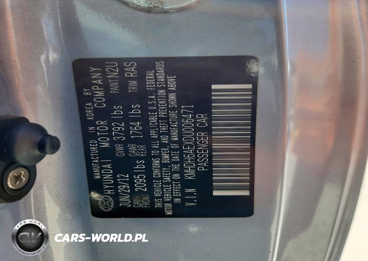 2013 Hyundai Elantra Coupe Se VIN:KMHDH6AEXDU006471 - 13