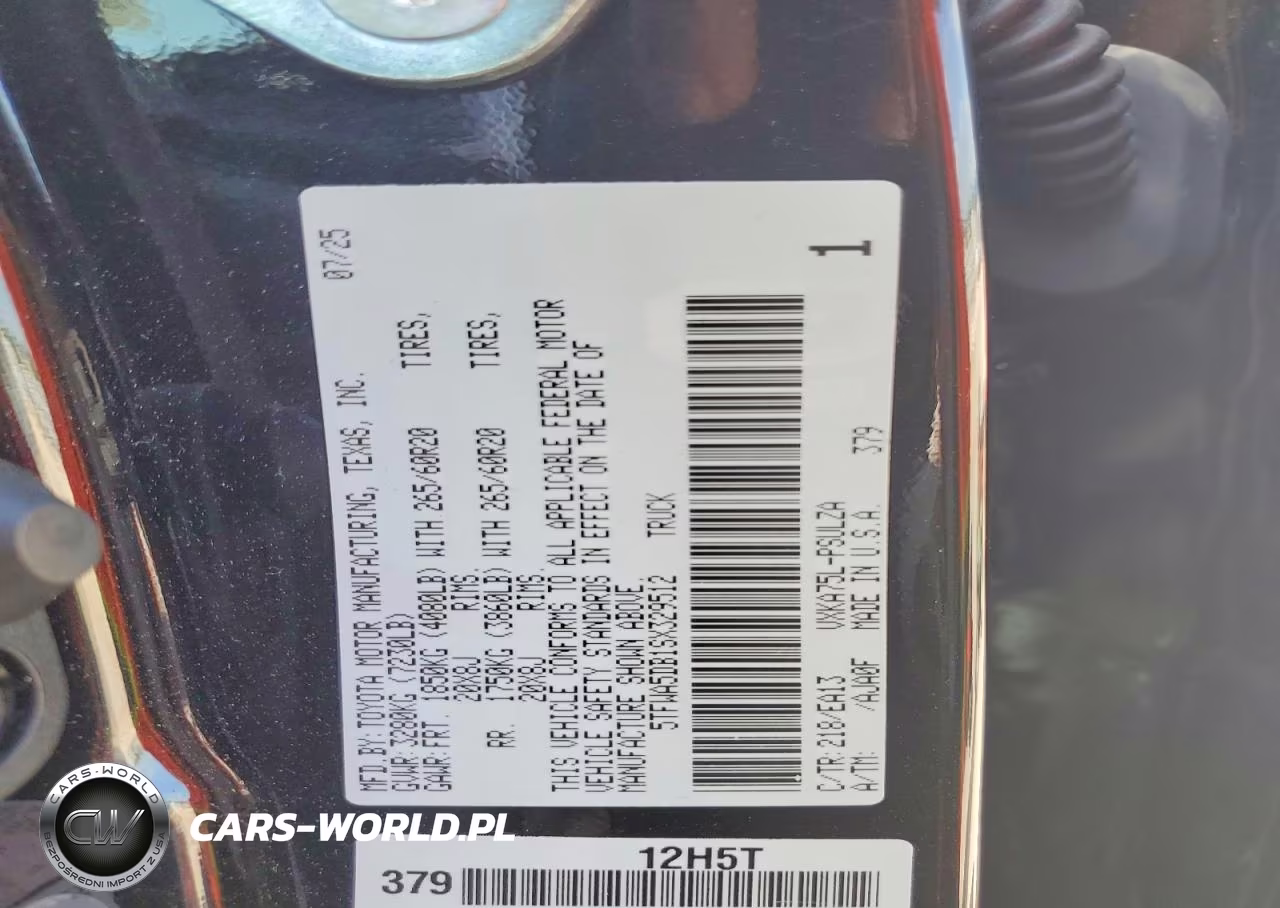 2025 Toyota Tundra Limited VIN:5TFWA5DB1SX329512 - 13