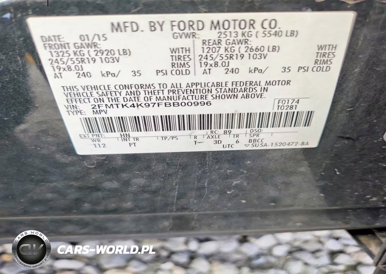 2015 Ford Edge Titanium VIN:2FMTK4K97FBB00996 - 13