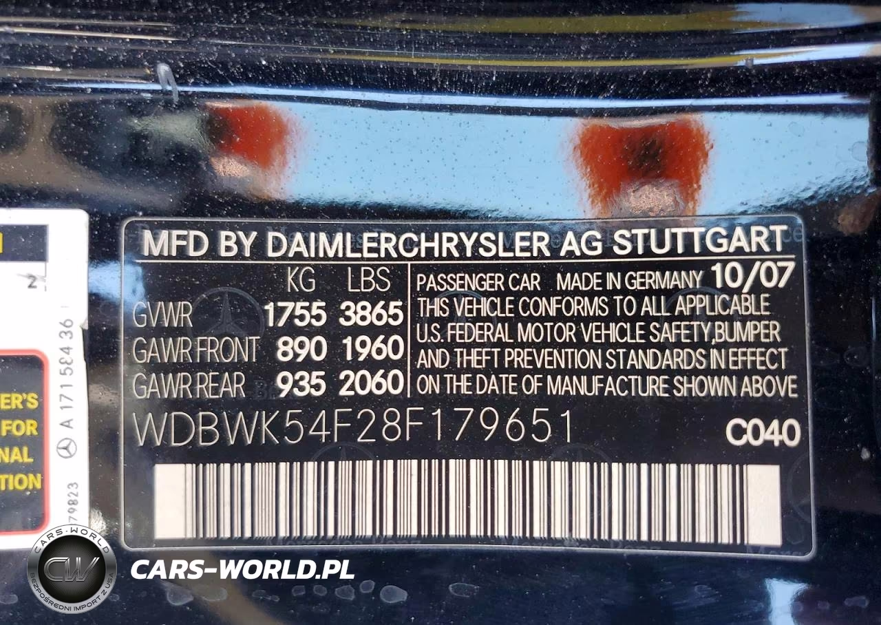 2008 Mercedes-Benz Slk 280 VIN:WDBWK54F28F179651 - 12