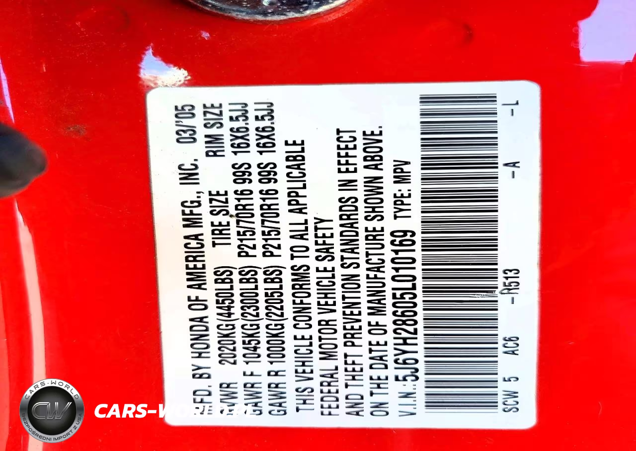 2005 Honda Element VIN:5J6YH28605L010169 - 13